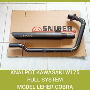 knalpot kawasaki w175 full system header cobra