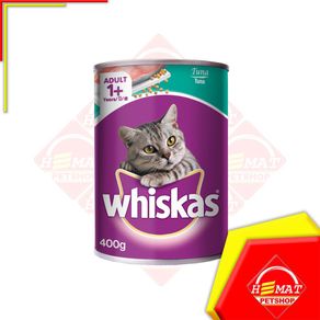 Whiskas Tuna Adult 400 Gram / Makanan Kucing / Wet Food / Whiskas Kaleng