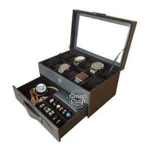 Box Jam Tangan isi 12 Mix Perhiasan / Kotak Tempat Jam