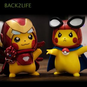 back2life mainan action figure model pikachu / avengers / pokemon /