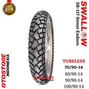 Ban Luar Motor Swallow SB 117 Street Enduro  Dual Purpose Ring 14 Tubeless 70 80 90 100 90 Ban Motor Semi Trail Touring Mio Vario Beat Xride