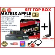 set top box Tv digital T2  Matrix dvb T2 matrix apple merah HD terbaru antene uhf