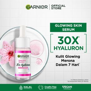 Garnier Sakura Glow Hyaluron 30x Booster Serum Skin Care (untuk Kulit Glowing dalam 7 Hari)