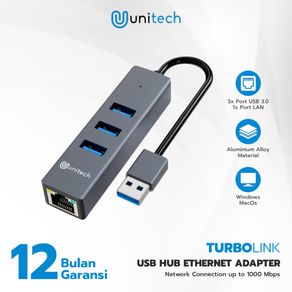 USB To LAN Adapter With 3 Port USB Hub 2.0