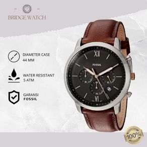jam tangan pria fossil neutra kulit chronograph casual original fs5408