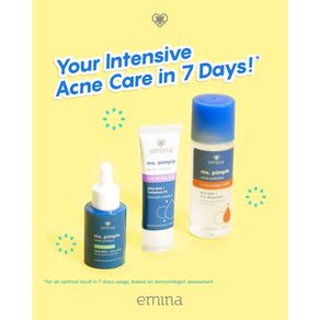 ✨STAR✨ Emina Paket Ms Pimple Intensive Acne Care ( serum, calming gel, exfoliating toner )