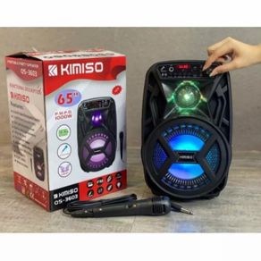speaker bluetooth 6.5  karaoke portable kimiso qs 3603+free mic kimiso