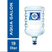 air aqua dalam kemasan galon + isi 19 liter