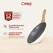 Cypruz White Granite Fry Pan / Wajan Tebal Anti Lengket