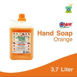 yuri hand soap galon 3.7 liter - orange
