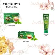 mustika ratu slimming tea - slimming series by mustika ratu - slim gel 100ml