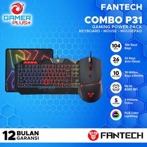 FANTECH Combo POWER PACK P31 Keyboard Mouse MousePad Gaming KADO GMP