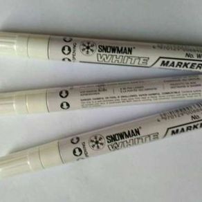 Spidol Paint White Marker Snowman