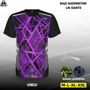 BLL-49 DANTE BAJU BADMINTON DEWASA KAOS BADMINTON JERSEY BULUTANGKIS PRINT