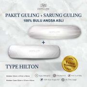 Paket Guling Bulu Angsa Asli Hotel Hilton Uk 22X92 + Sarung Uk 22X92