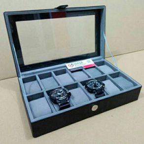 JUMBO Size Watch Box / Kotak Tempat Jam Tangan Isi 12 Untuk Jam Sport