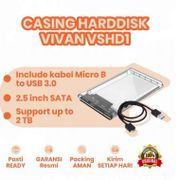VIVAN VSHD1 U3 Casing Hardisk External - Transparant [USB 3.0 / 2.5 Inch SATA]