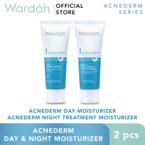 wardah acnederm day & night moisturizer