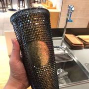 Starbucks Tumbler Black Studded Bling Blink Iresident China