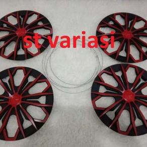 cover dop velg ring 13 dan 14 merah komb hitam mobilio rs