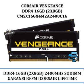 corsair ram laptop vengeance ddr4 16gb (2x8gb) cmsx16gx4m2a2400c16