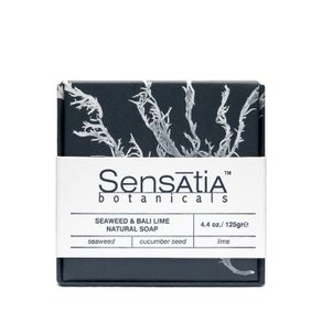 sensatia botanicals seaweed & bali lime natural soap - 125 gr