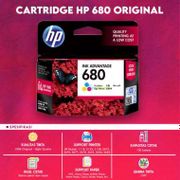 Tinta HP 680 Color ORIGINAL Katrid HP 680 HP680 Catridge HP 680 Color