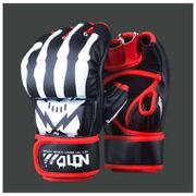 Jual New Wolon Glove Mma Muaythai Kick Boxing Sarung Tinju Gloves 5 Finger - Orange