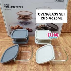 LOCK LOCK EXCLUSIVE OVEN GLASS OVENGLASS CONTAINER SET 8PCS