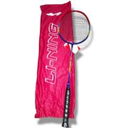 raket badminton import li-ning carbon super quality bonus tas grip - lining