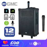 SPEAKER GITAR GMC-899P/883M/899Q TERBARU Speaker Bluetooth Portable GMC 899P Free 2 Mic Wireless Speaker karaoke