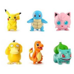 GLO - TAKARA Action Figure Karakter Pokemon 6 PCS - XPY06 Warna Multi Warna