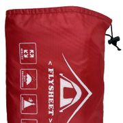 flysheet 3x4 tenda darurat 4x3 terpal tenda flyshet tarptnt waterproof - merah hati 3x4