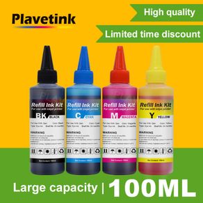 Plavetink 100Ml Printer Pewarna Tinta Isi Ulang 4 Warna untuk Brother LC12 LC40 LC71 LC73 LC75 LC400 LC1220 LC1240 cartridge
