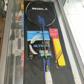 raket badminton victor thruster f c - hitam batangan