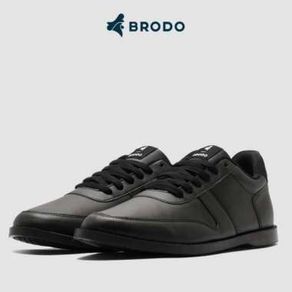 Sepatu Pria BRODO Base Signature Eco Black Sneakers Brodo + Kaoskaki - 39