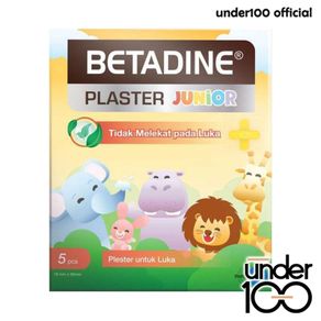 BETADINE Plaster Junior 5 pcs | Plester untuk Luka Anak isi 5 | Tidak Melekat pada Luka | KEMENKES | ❤ UNDER100 ❤