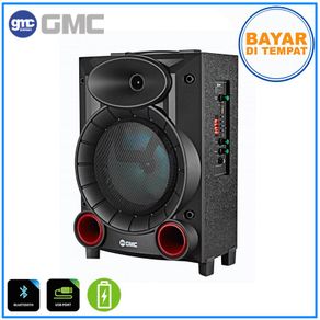Speaker GMC 897F Multimedia Speaker Portable Ampli Meeting Karaoke 8 Inch
