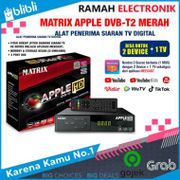 Matrix Apple Merah Set Top Box STB DVBT2 Set Top Bok Siaran TV Digital