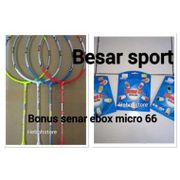 RAKET BADMINTON HART POWER SHOOT ATTACK + SENAR EBOX MICRO 66 + GRIP (Kode 009))