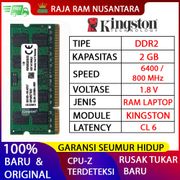 RAM LAPTOP KINGSTON DDR2 2GB 6400 / 800 MHz ORI RAM SODIMM 1.8v 2GB