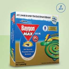 Baygon Coil Standard Max Green 8Hr 125 gr - Twinpack