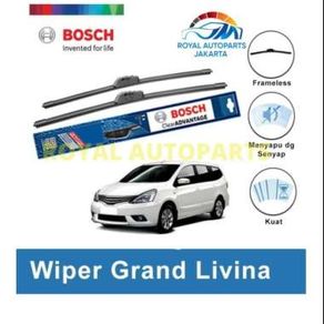 Bosch Sepasang Wiper Nissan Grand Livina Frameless New Clear 24 14