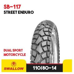 BAN LUAR MOTOR RING 14 SWALLOW STREET ENDURO SB-117 TUBELESS 110/80