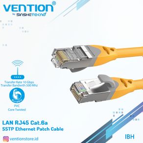 vention ibh 40m kabel lan cat6a cat6 ethernet rj45 gigabit sstp sftp - kuning