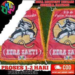 BENDERA REDY STOK BANYAK IKSPI MERAH RUMBAI HARGA MURAH 60×90CM