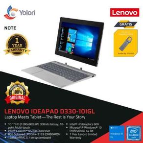 Lenovo IdeaPad D330-10IGL Cel-N4020 8GB 256GB Intel UHD Win10 Pro