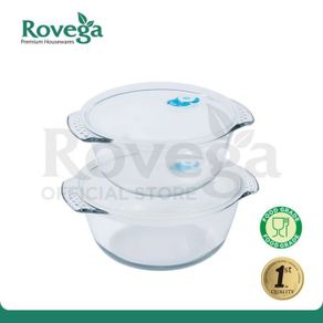 Rovega Heat Resistant Glass Pot Vacuum Sealing Kontainer Makanan Kaca GBS200