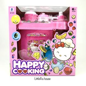 Mainan Masak Masakan Hello Kitty Happy Cooking | Mainan Kitchen Set Anak Perempuan
