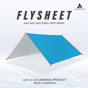 Flysheet 3x4 Meter 19 Loop Waterproof - Pelapis Pelindung Tenda - 3X4